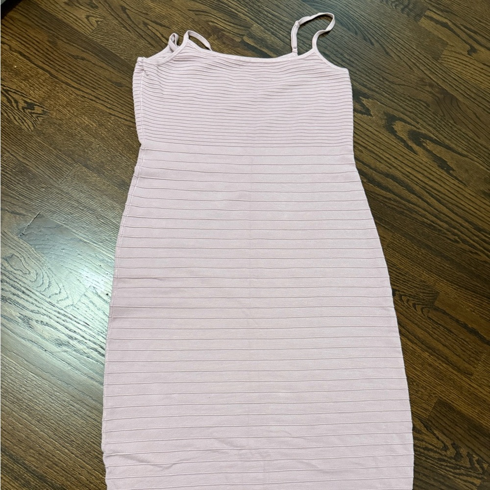 Elegant Pink Sleeveless Dress L